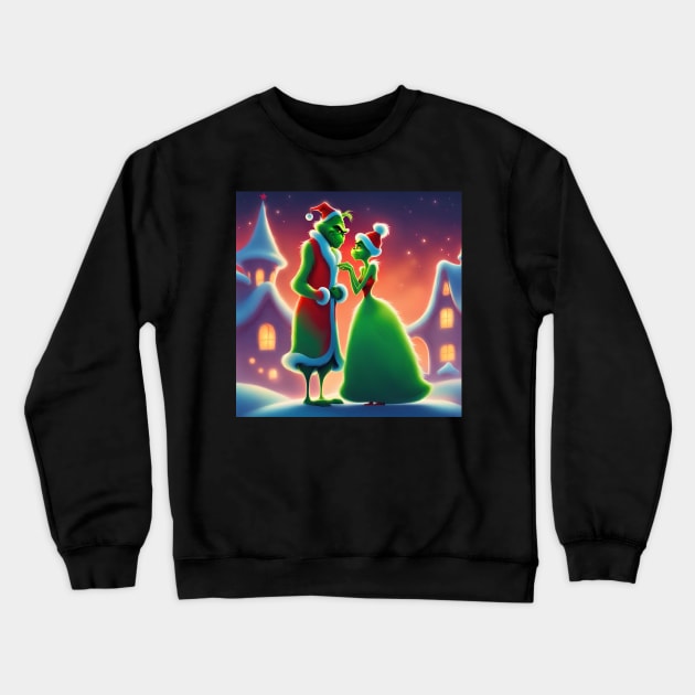 My Grinch Girl Crewneck Sweatshirt by blaurensharp00@gmail.com